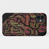 Perception Inspirerend Word Art Case-Mate iPhone Case (Achterkant (horizontaal))