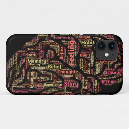 Perception Inspirerend Word Art Case-Mate iPhone Case (Achterkant (horizontaal))