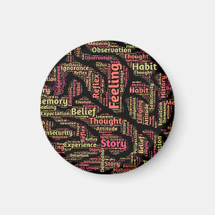 Perception Inspirerend Word Art Magneet