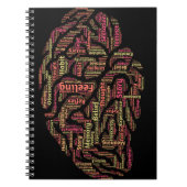 Perception Inspirerend Word Art Notitieboek (Voorkant)