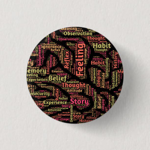 Perception Inspirerend Word Art Ronde Button 3,2 Cm