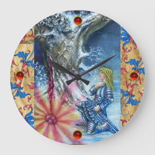 PERCEVAL EN VISIE VAN DE HOOGSTE GRAIL GROTE KLOK (Voorkant)