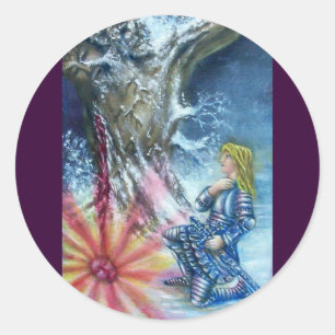 PERCEVAL EN VISIE VAN DE HOOGSTE GRAIL RONDE STICKER