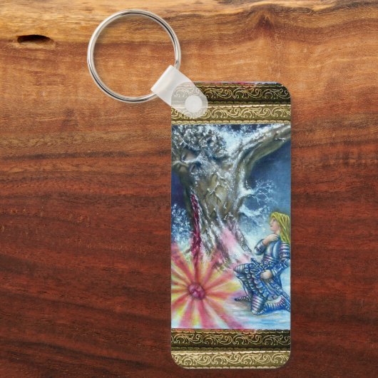 PERCEVAL EN VISIE VAN DE HOOGSTE GRAIL SLEUTELHANGER (Voorkant)