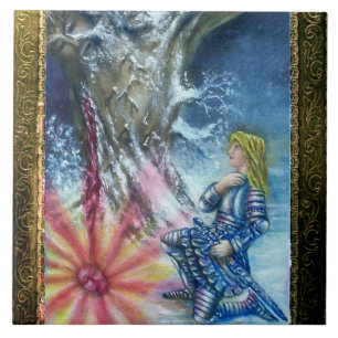 PERCEVAL EN VISIE VAN DE HOOGSTE GRAIL TEGELTJE