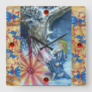 PERCEVAL EN VISIE VAN HEILIGE GRAIL VIERKANTE KLOK