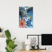 PERCEVAL EN VISIOEN VAN DE HEILIGE GRAAL POSTER (Thuiskantoor)