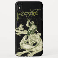 PERCEVAL FIGHTING DRAGON,VRAGENHOLY GRAIL Fantasy
