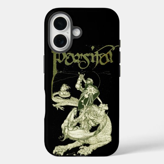 PERCEVAL FIGHTING DRAGON,VRAGENHOLY GRAIL Fantasy Case-Mate iPhone Case (Achterkant)