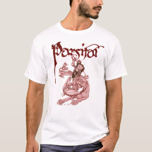 PERCEVAL FIGHTING DRAGON,VRAGENHOLY GRAIL Fantasy T-shirt