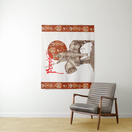 PERCEVAL LEGEND, QUEST HOLY GRAILRed White Fantasy Wandkleed (In situ)