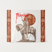 PERCEVAL LEGEND, QUEST HOLY GRAILRed White Fantasy Wandkleed (Voorkant (horizontaal))