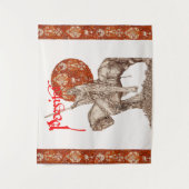 PERCEVAL LEGEND, QUEST HOLY GRAILRed White Fantasy Wandkleed (Voorkant)