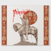 PERCEVAL LEGEND/VRAGE VAN DE HOLY GRAIL Red White Cadeaupapier (Vlak)