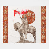 PERCEVAL LEGEND/VRAGE VAN DE HOLY GRAIL Red White Fleece Deken (Voorkant (Horizontaal))