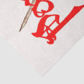 PERCEVAL LEGEND/VRAGE VAN DE HOLY GRAIL Red White Tissuepapier (Detail)