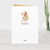 PERCEVAL MET DRAGON,VRAGENHOLY GRAIL Parchment Feestdagen Kaart (Achterkant)