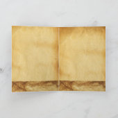 PERCEVAL MET DRAGON,VRAGENHOLY GRAIL Parchment Feestdagen Kaart (Binnen)