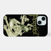PERCEVAL STRIJDENDE DRAAK,QUEST HEILIGE GRAAL Fant iPhone 15 Case (Achterkant horizontaal)