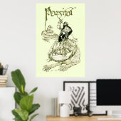 PERCEVAL VECHTENDE DRAAK,QUEST HEILIGE GRAAL Fanta Poster (Thuiskantoor)