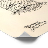 Perch for Bird Cages 1891 Patent Art Old Peper Poster (Hoek)