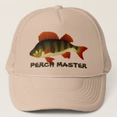 Perch Master Trucker Hat Trucker Pet (Voorkant)
