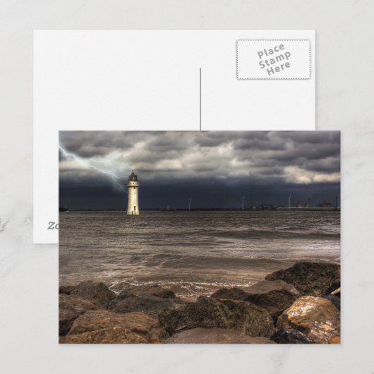 Perch Rock Lighthouse, Mersey Liverpool Briefkaart (Voorkant / Achterkant)