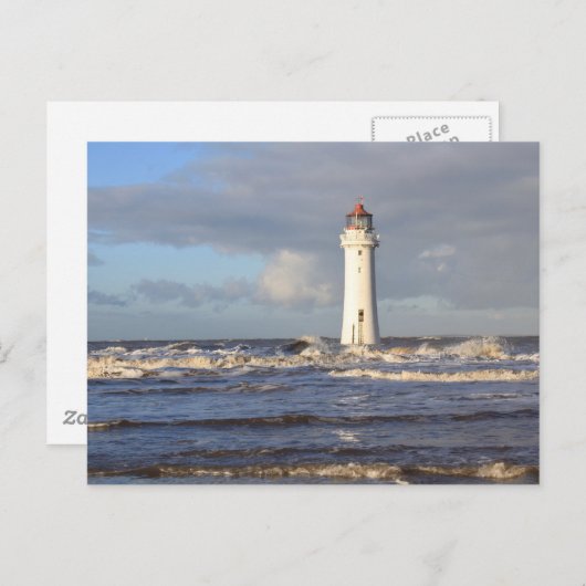 Perch Rock Lighthouse, New Brighton Briefkaart (Voorkant / Achterkant)