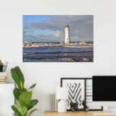 "Perch Rock Lighthouse, New Brighton Poster (Thuiskantoor)