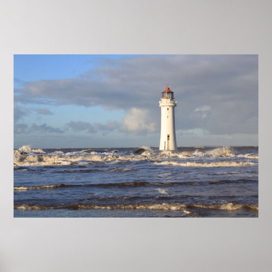 "Perch Rock Lighthouse, New Brighton Poster (Voorkant)