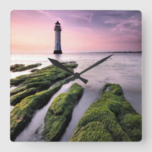 Perch Rock Lighthouse Vierkante Klok