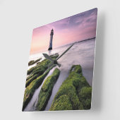 Perch Rock Lighthouse Vierkante Klok (Hoek)