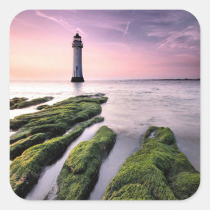 Perch Rock Lighthouse Vierkante Sticker