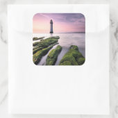 Perch Rock Lighthouse Vierkante Sticker (Tas)