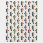 Perch Vist Pattern Fleece Blanket (Voorkant)