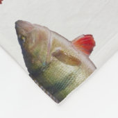 Perch Vist Pattern Fleece Blanket Deken (Hoek)
