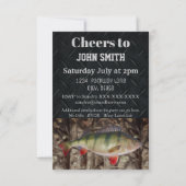 Perch Vist verjaardagsfeest Mannen Kaart (Achterkant)
