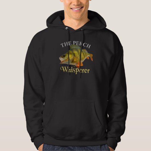Perch Whisperer Dark Hoodie (Voorkant)