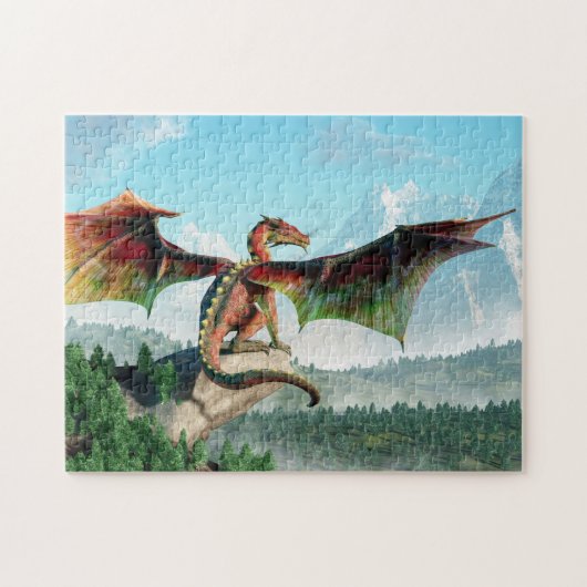 Perched Dragon Legpuzzel (Horizontaal)