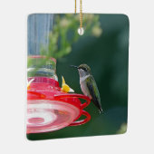 Perched Hummingbird Keramisch Ornament (Rechts)