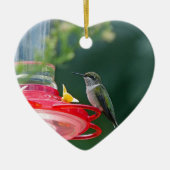 Perched Hummingbird Keramisch Ornament (Voorkant)