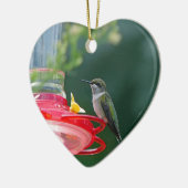 Perched Hummingbird Keramisch Ornament (Links)