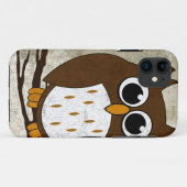 Perched Owl Case-Mate iPhone Case (Achterkant (horizontaal))