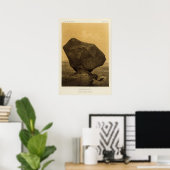 Perched rock, Rocker Creek, Arizona Poster (Thuiskantoor)