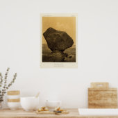 Perched rock, Rocker Creek, Arizona Poster (Keuken)