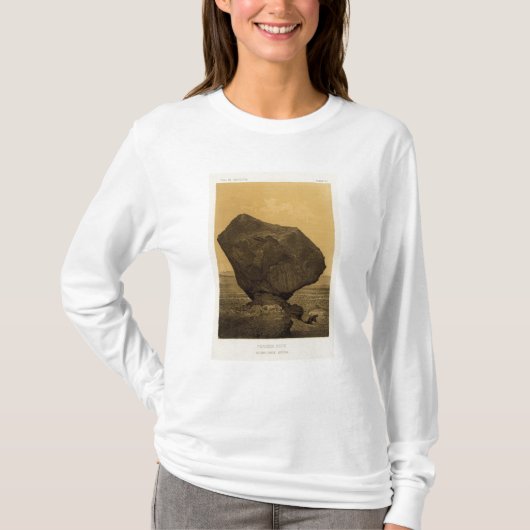 Perched rock, Rocker Creek, Arizona T-shirt (Voorkant)