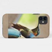 Perched Ruby en Green Little Hummingbird Case-Mate iPhone Case (Achterkant (horizontaal))
