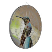Perched Ruby en Green Little Hummingbird Dartbord (Voorkant Links)