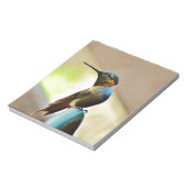 Perched Ruby en Green Little Hummingbird Notitieblok (Linkerzijde)