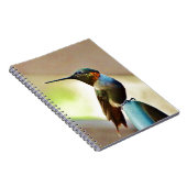 Perched Ruby en Green Little Hummingbird Notitieboek (Rechterzijde)